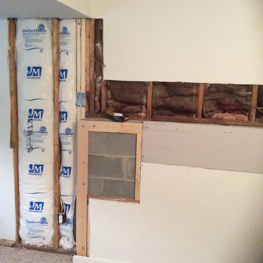 Wall insulation replacement during Contents Cleaning & Restoration in Rawlins